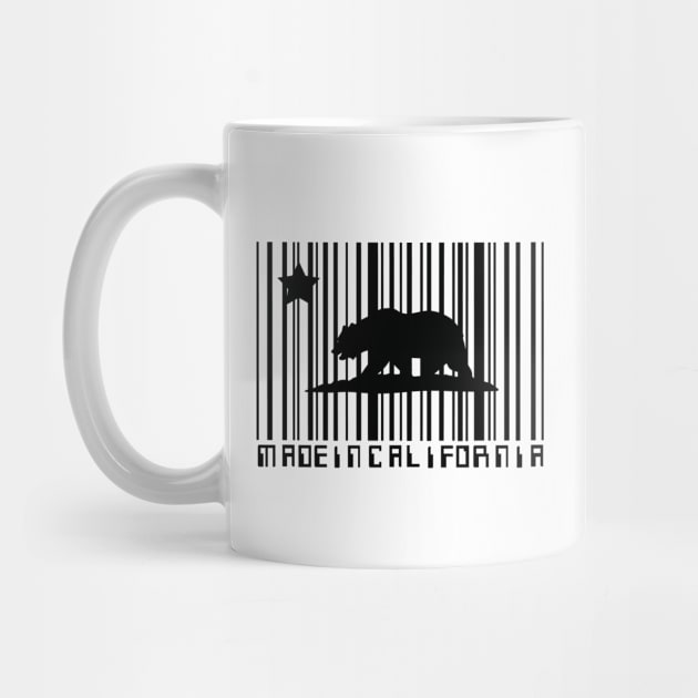 Made In California - Barcode Travel Souvenir by bluerockproducts